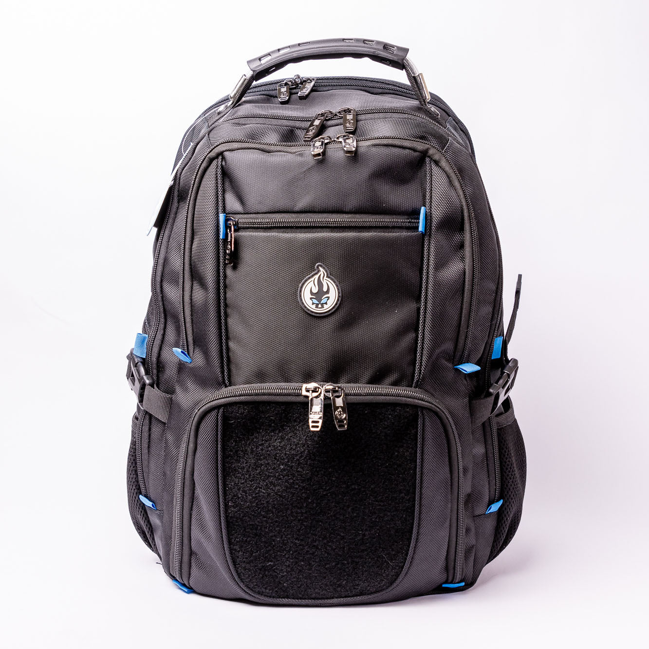 
                  
                    Skullz Laptop Backpack with USB charger port and velcro front panel
                  
                