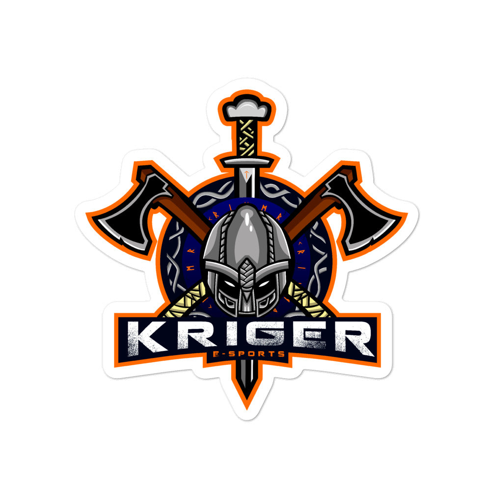 
                  
                    Kriger Esports - Bubble-free stickers
                  
                