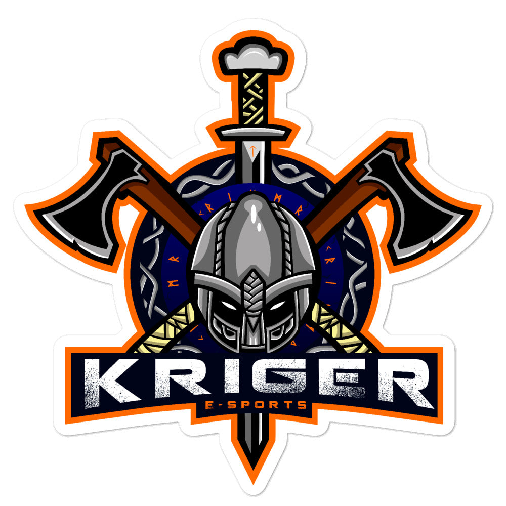 
                  
                    Kriger Esports - Bubble-free stickers
                  
                