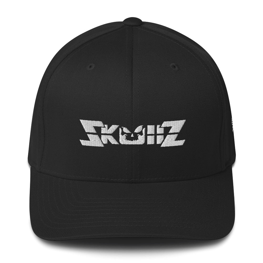 Skullz FlexFit Structured Twill Cap - White Logo