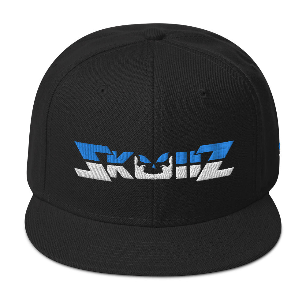 
                  
                    Skullz - Dark Snapback Hat Wigh Blue and White logo
                  
                